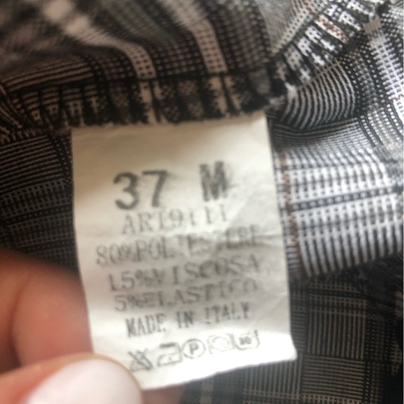 🇪🇸 Spain thrift! Unbranded Made in Italy checkered plaid skirt - Picture 3 of 4